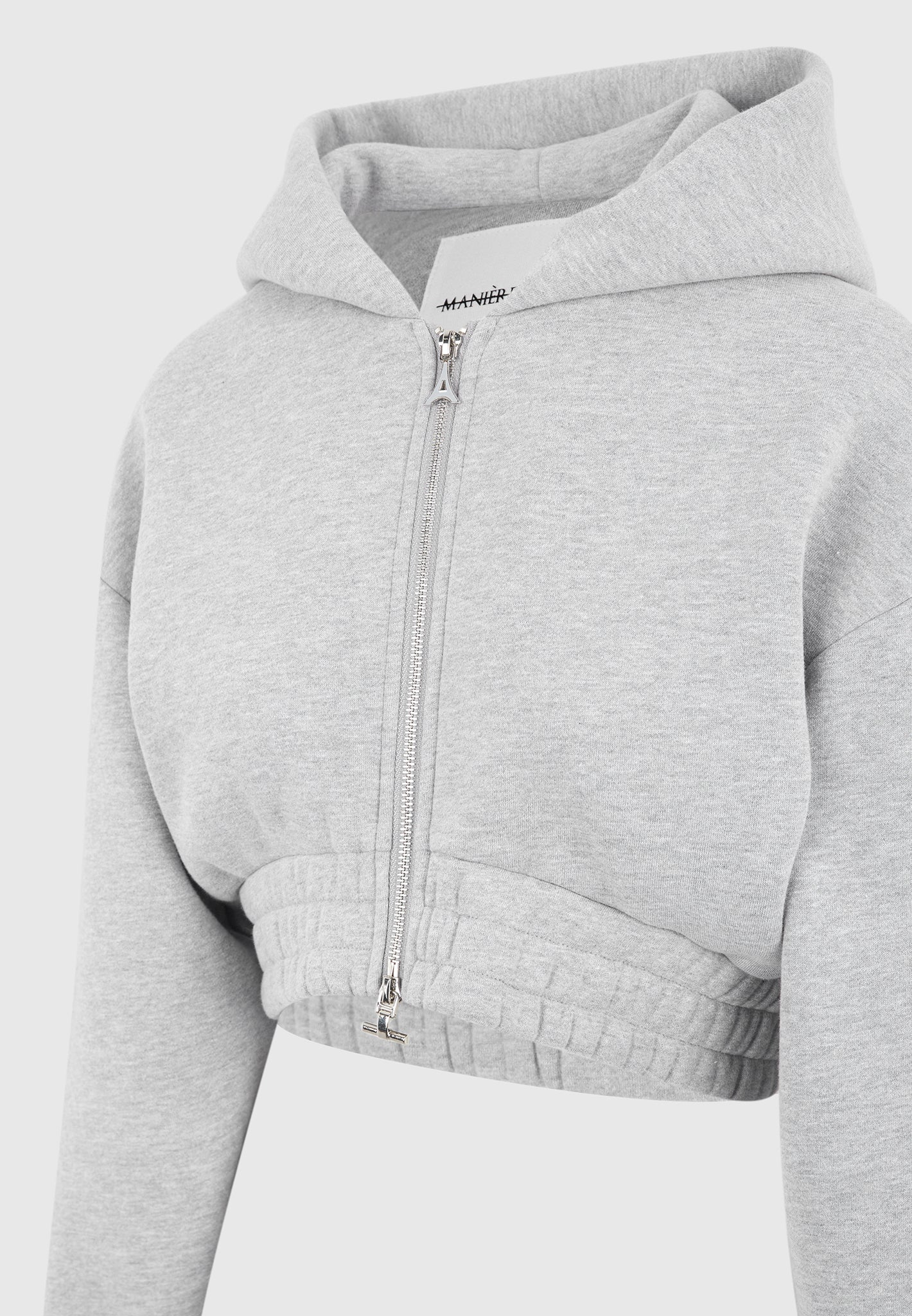 Josiane - Relaxed Zip Through Hoodie - Grey