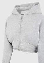 Josiane - Relaxed Zip Through Hoodie - Grey