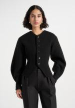 Aya - Wool Hourglass Jacket - Black
