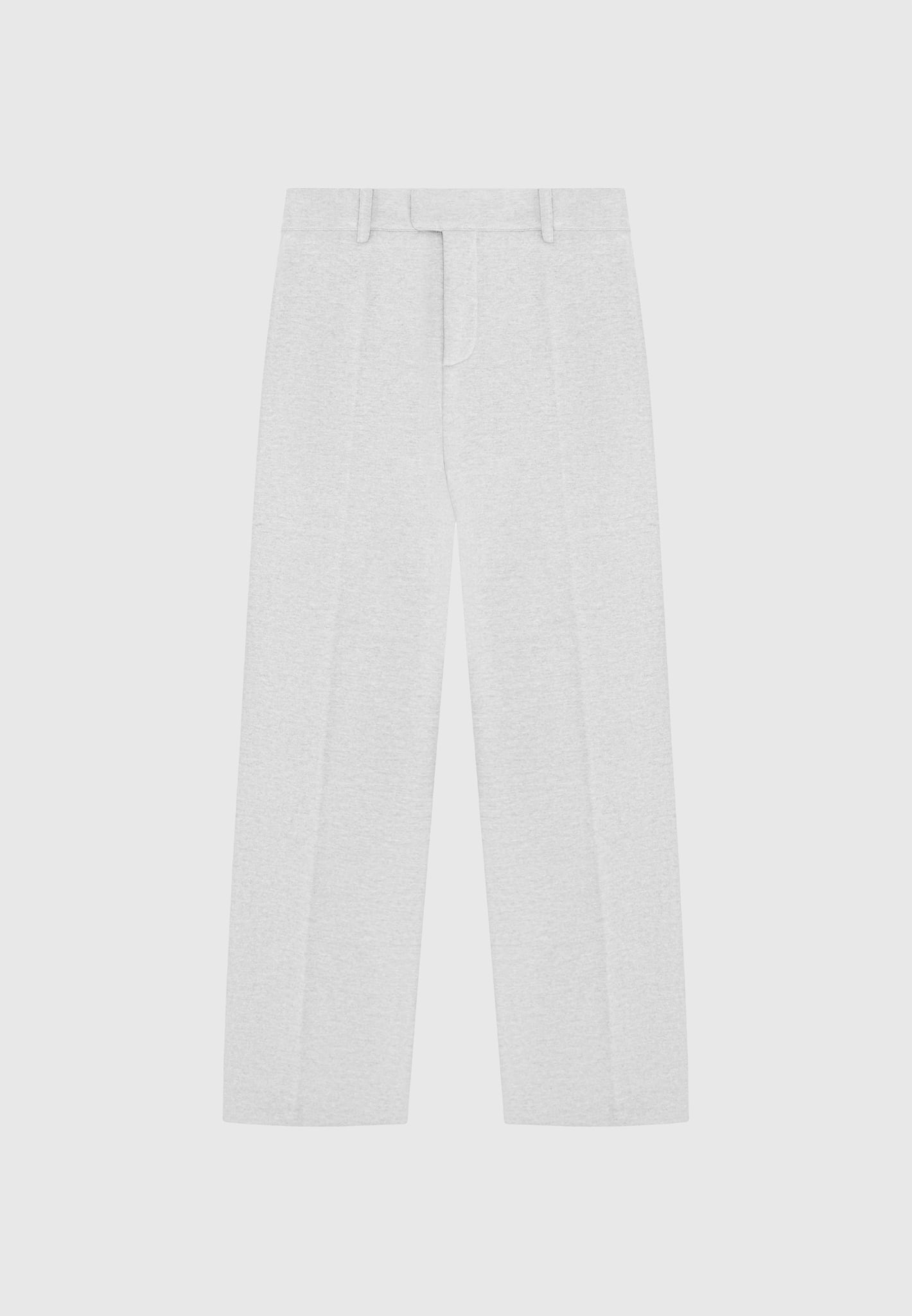 Tailored Joggers With Crease - Light Grey Marl