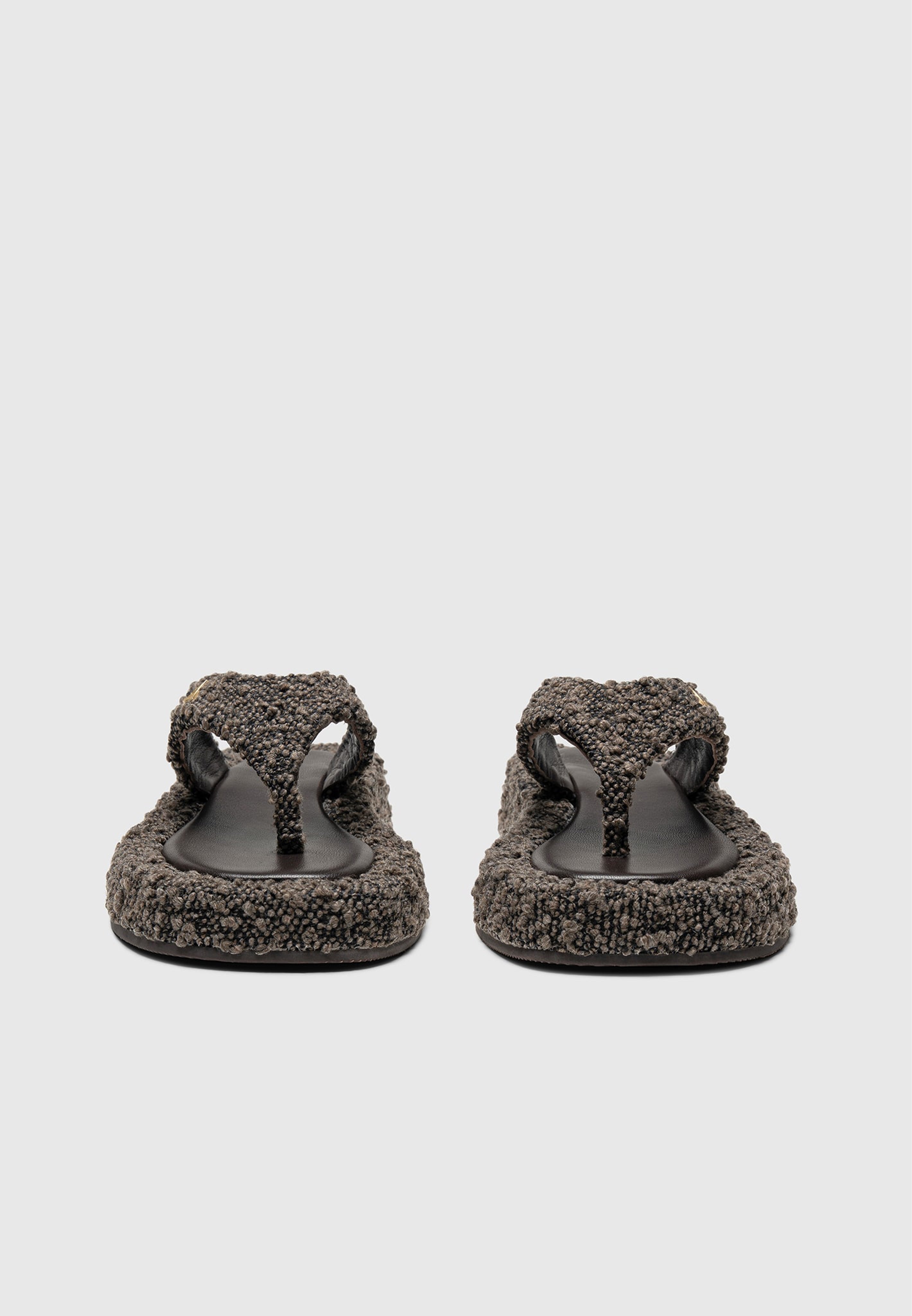 Rosalie - Boucle Flatform Sandals - Brown