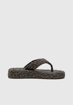 Rosalie - Boucle Flatform Sandals - Brown