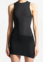 asymmetric-knit-mini-dress-black-marl