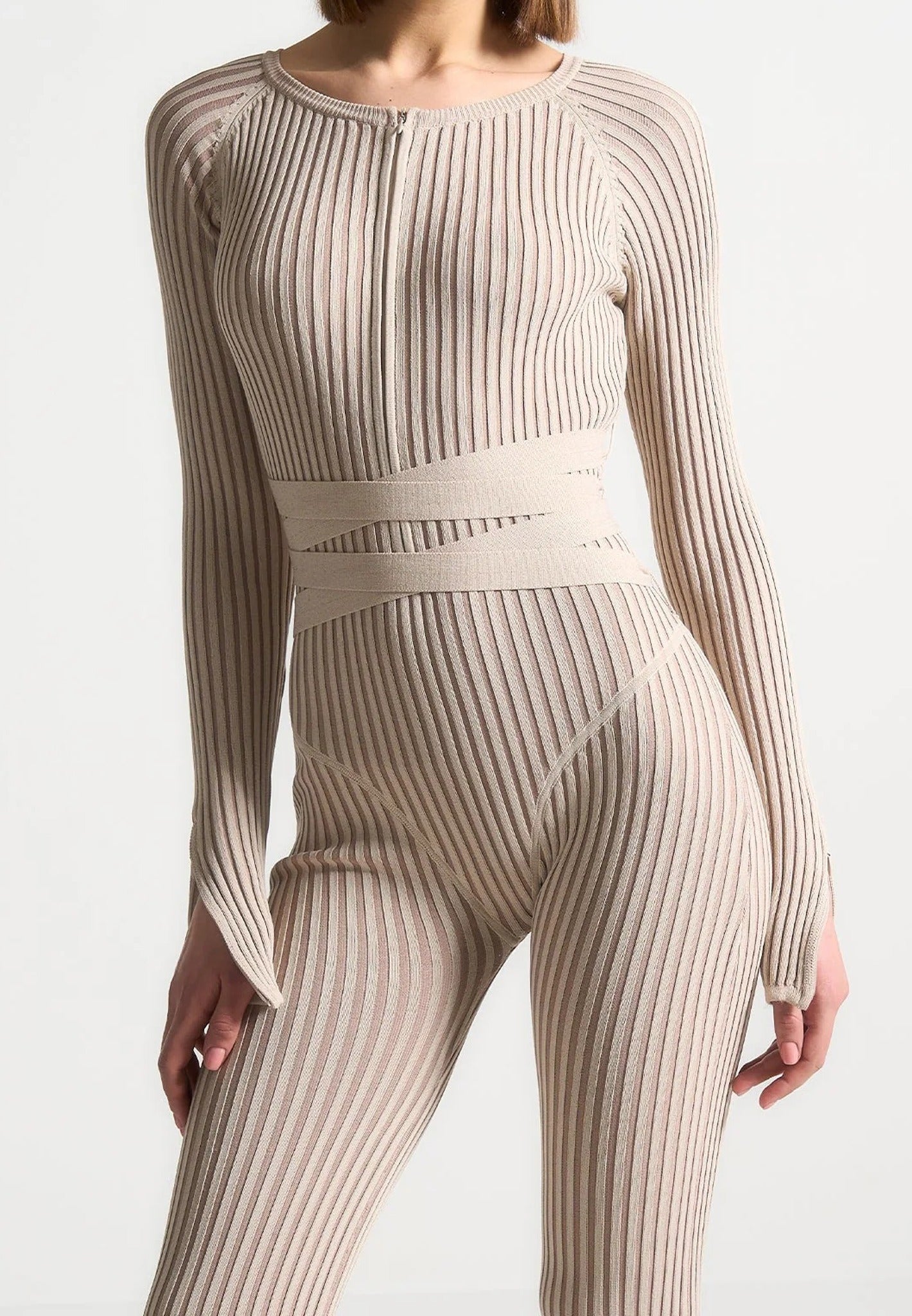 knitted-two-tone-jumpsuit-with-belt-beige-taupe 