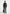 Pierre - Relaxed Fit Hatched Pleated Tailored Pants - Dark Grey