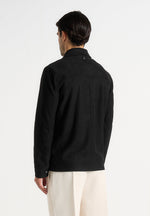Thomas - Suede Long Sleeve Shirt - Black