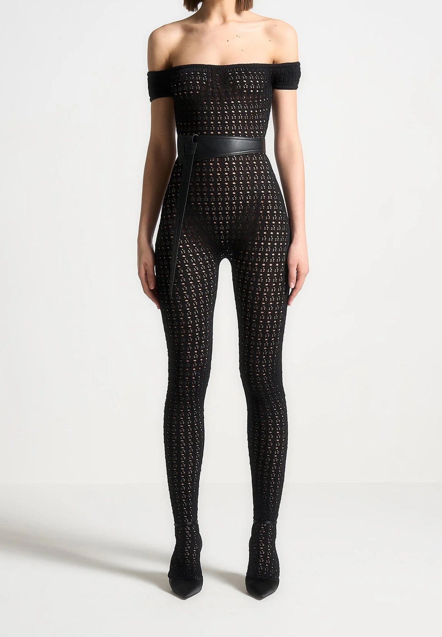 pointelle-knit-bardot-jumpsuit-with-belt-black