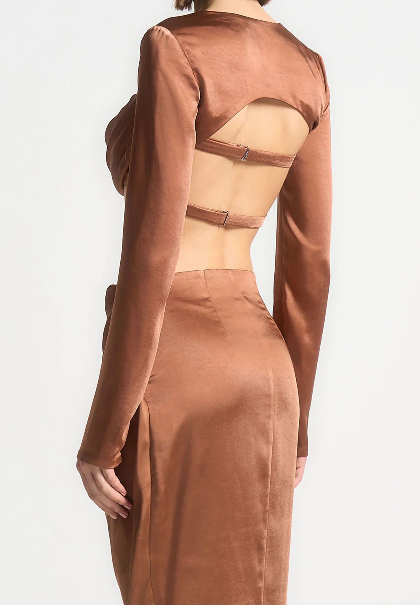 satin-drape-bandeau-bolero-top-bronze