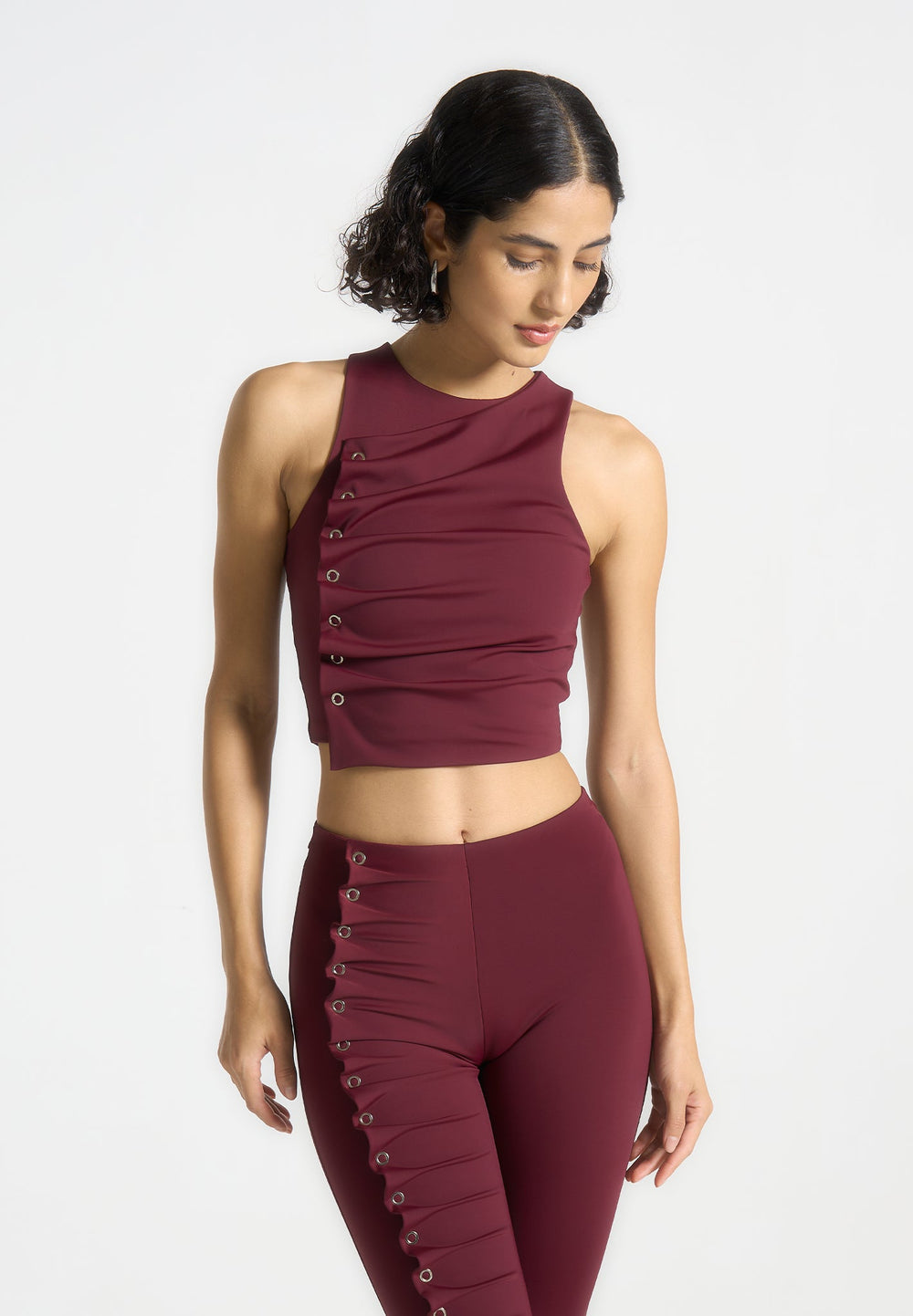 eyelet-detail-tacked-racer-top-wine-red