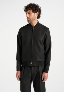 Sami - Tailored Bomber Jacket - Black