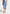 Asymmetric Drape Midaxi Skirt - Blue