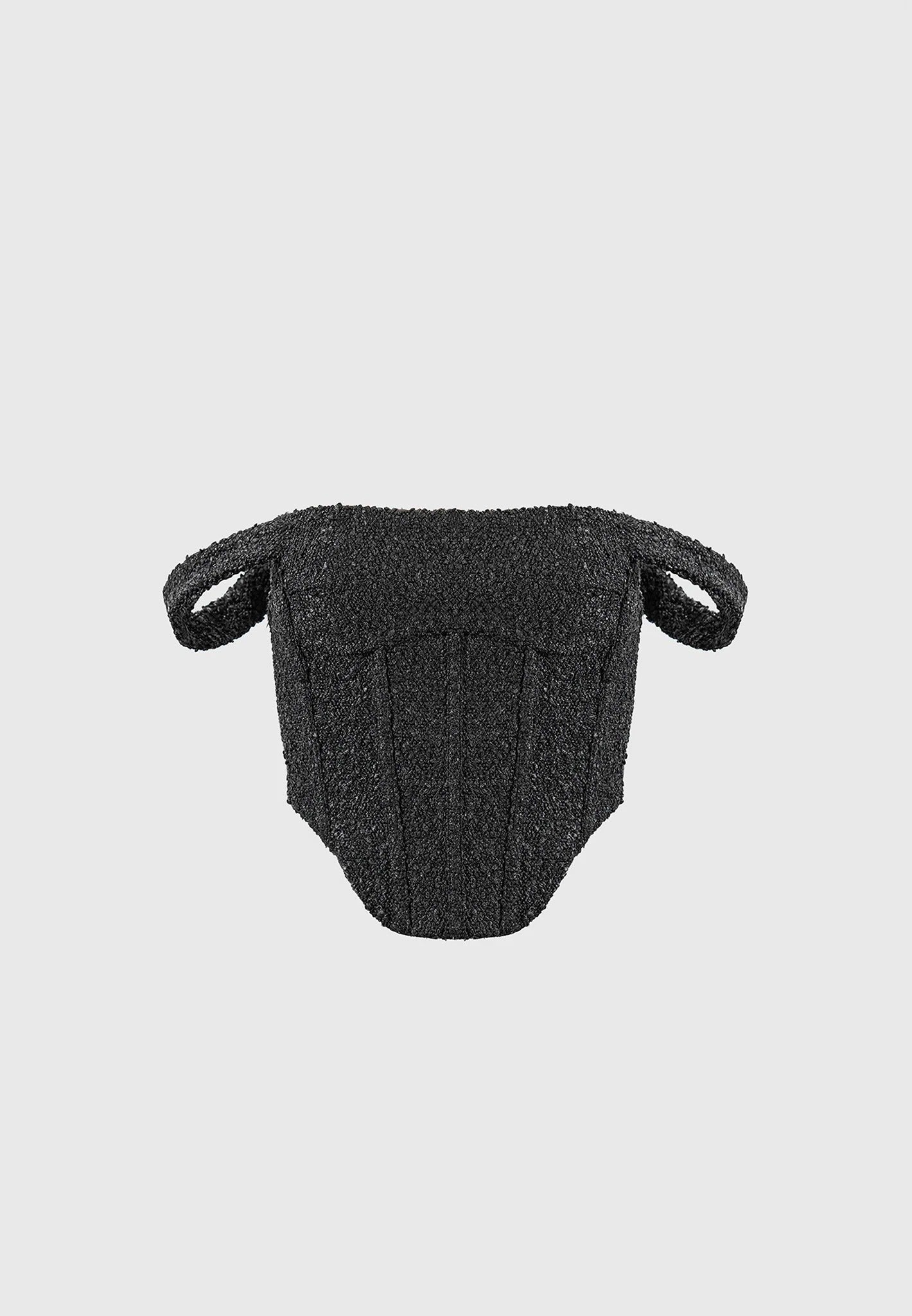Bonnie - Boucle Bardot Corset Top - Black