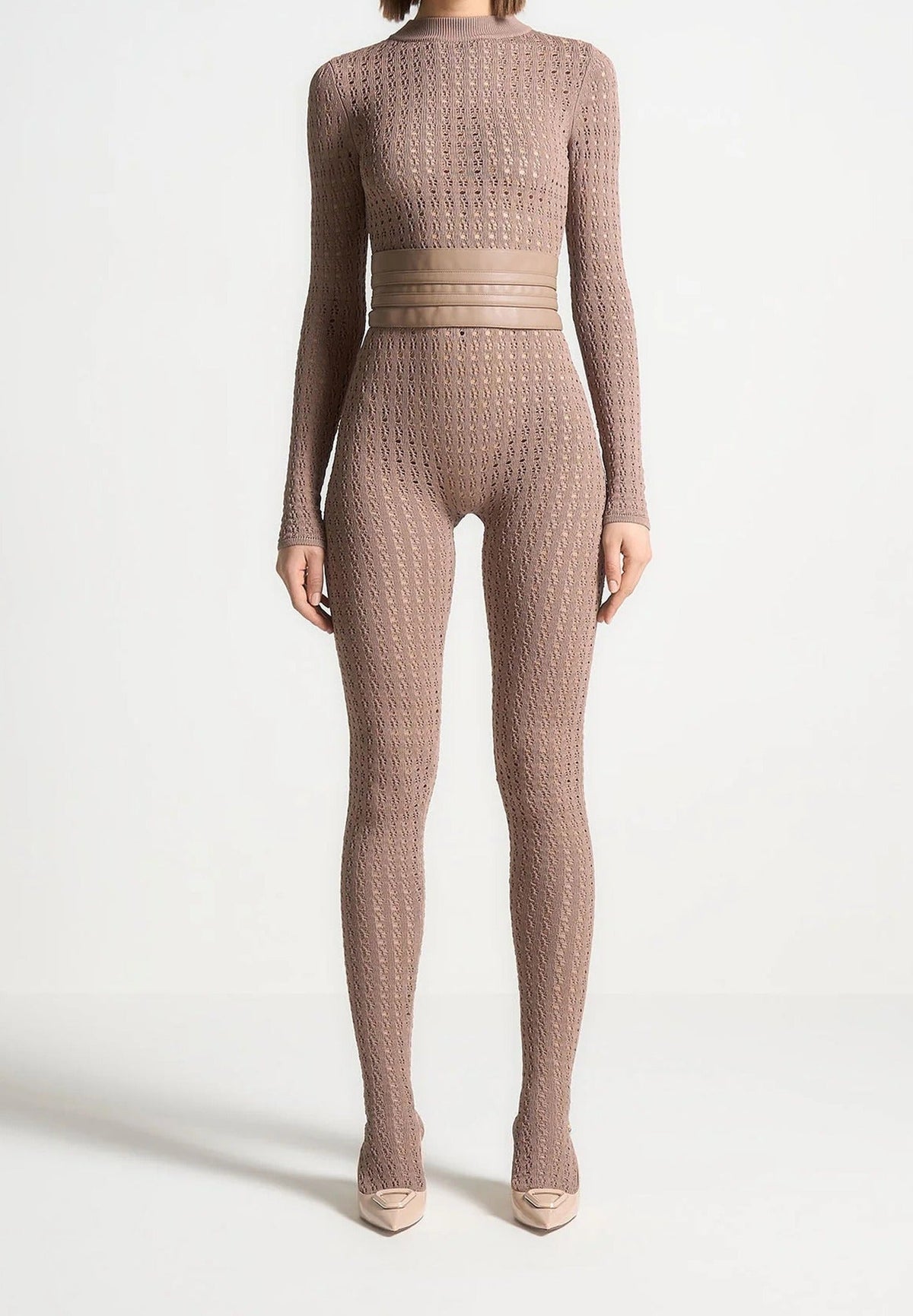 pointelle-knit-long-sleeve-jumpsuit-with-belt-taupe