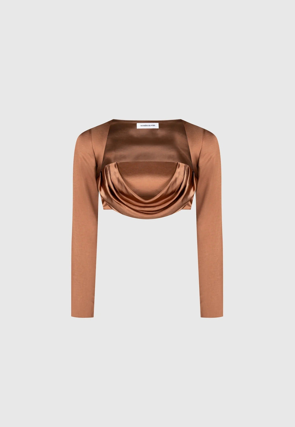 satin-drape-bandeau-bolero-top-bronze