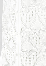Knit Longline Cover Up Cardigan - Off White