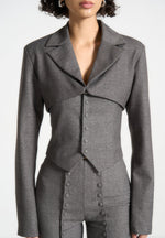 lise-cropped-tailored-blazer-and-button-detail-bandeau-dark-grey