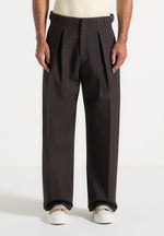 lior-box-pleat-hatched-wide-leg-trousers-dark-brown