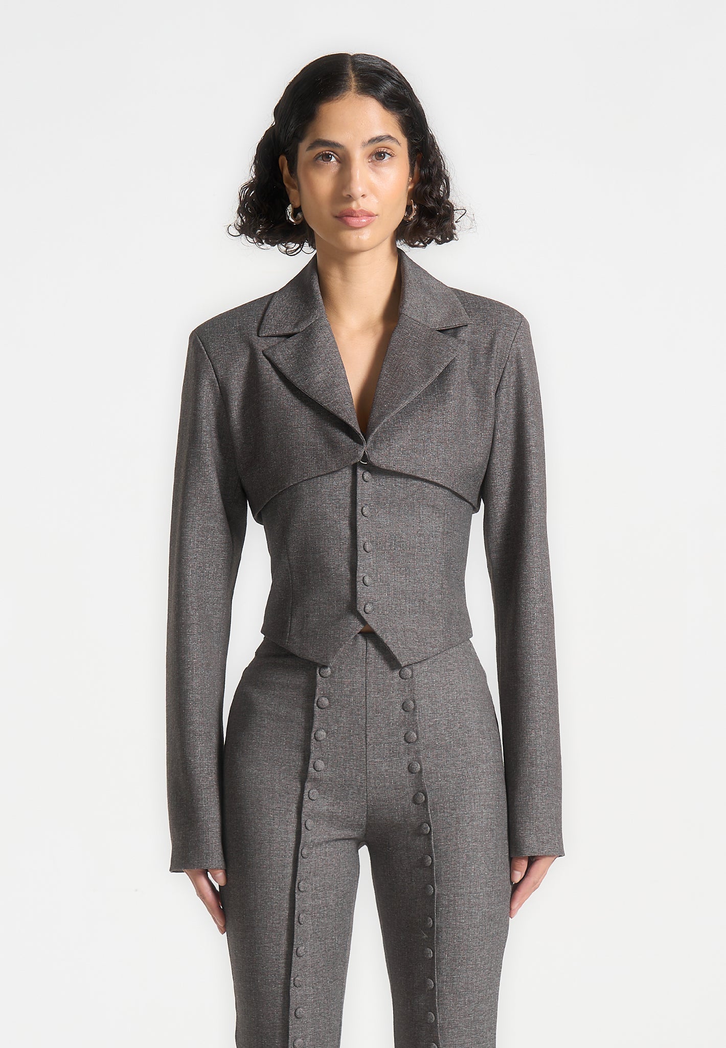 lise-cropped-tailored-blazer-and-button-detail-bandeau-dark-grey