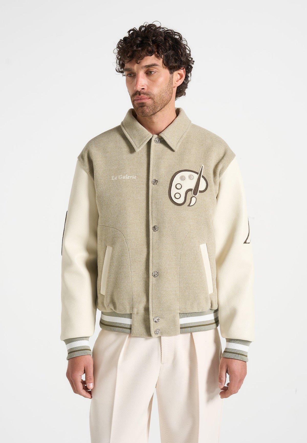 Le Galerie - Varsity Jacket - Sage