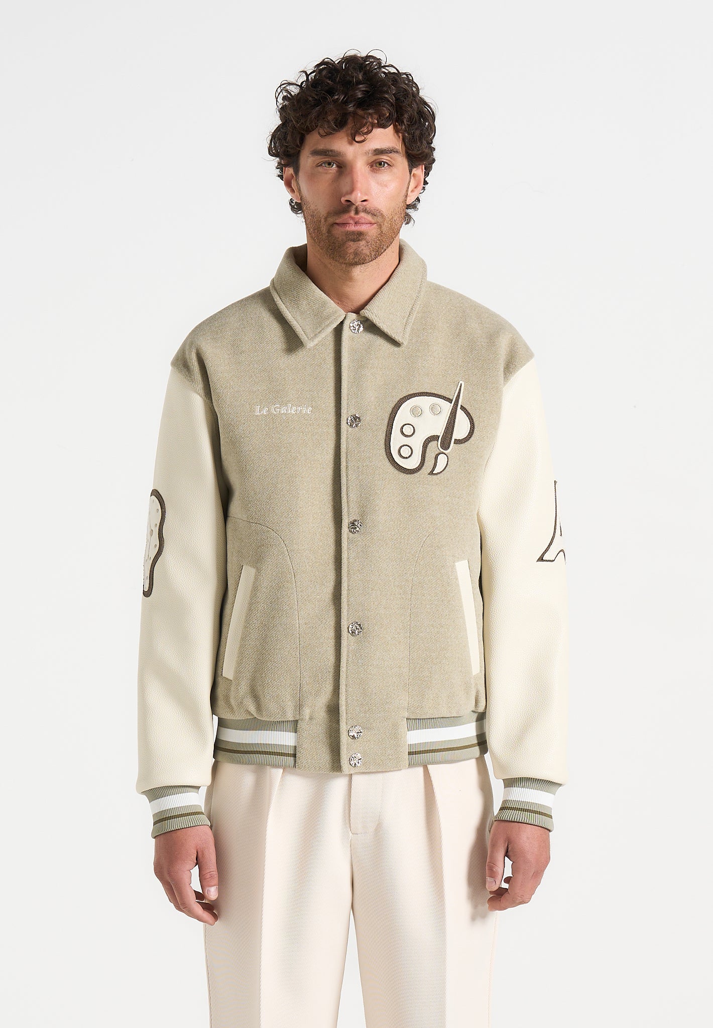 le-galerie-varsity-jacket-sage