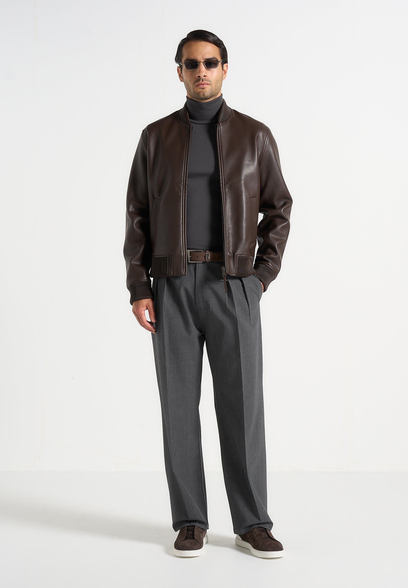 Lionel - Suede Belt - Brown