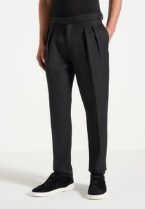 H⁠ubert - Slim Fit Tailored Trousers - Black