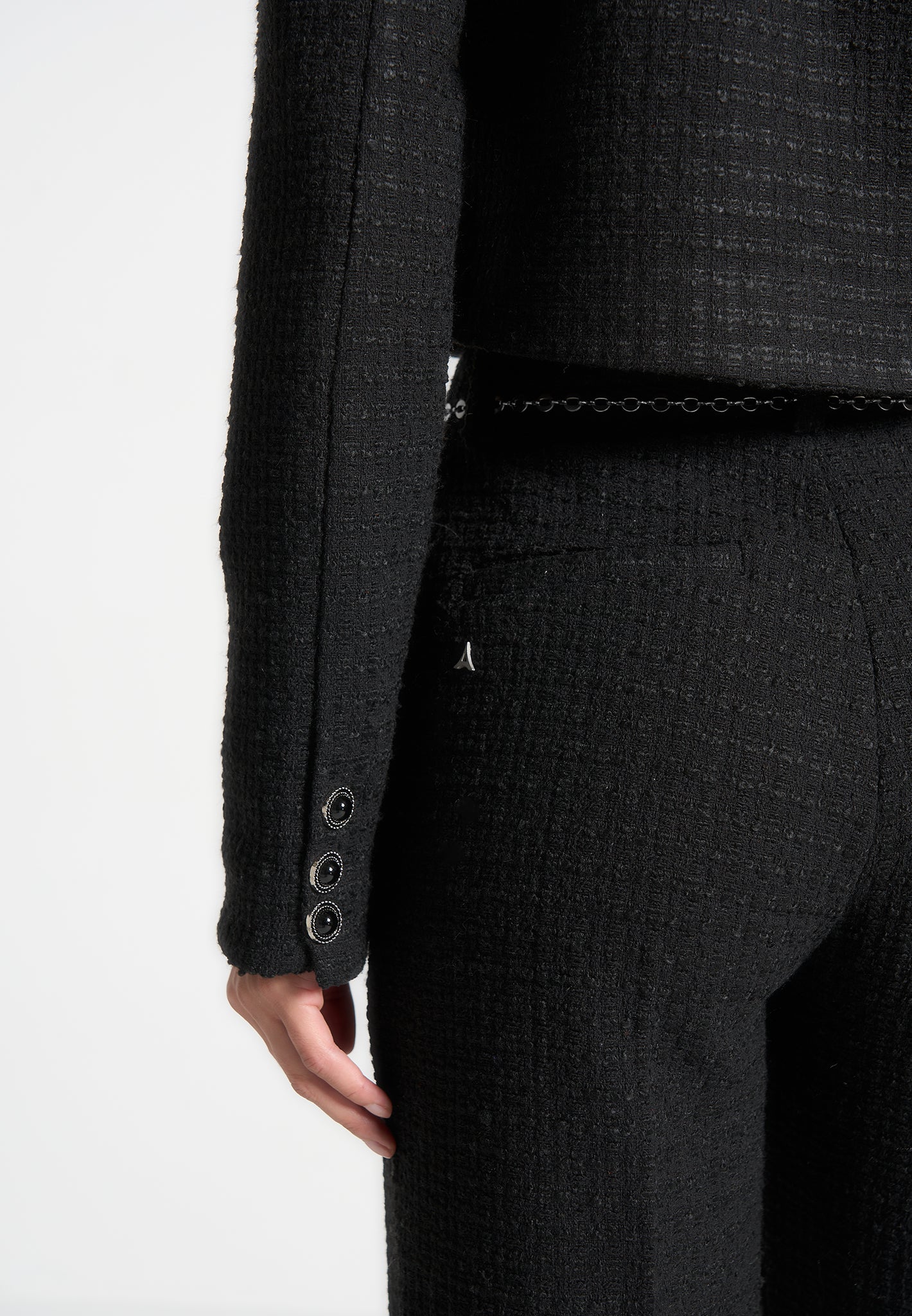 celine-cropped-tweed-jacket-with-pearls-black