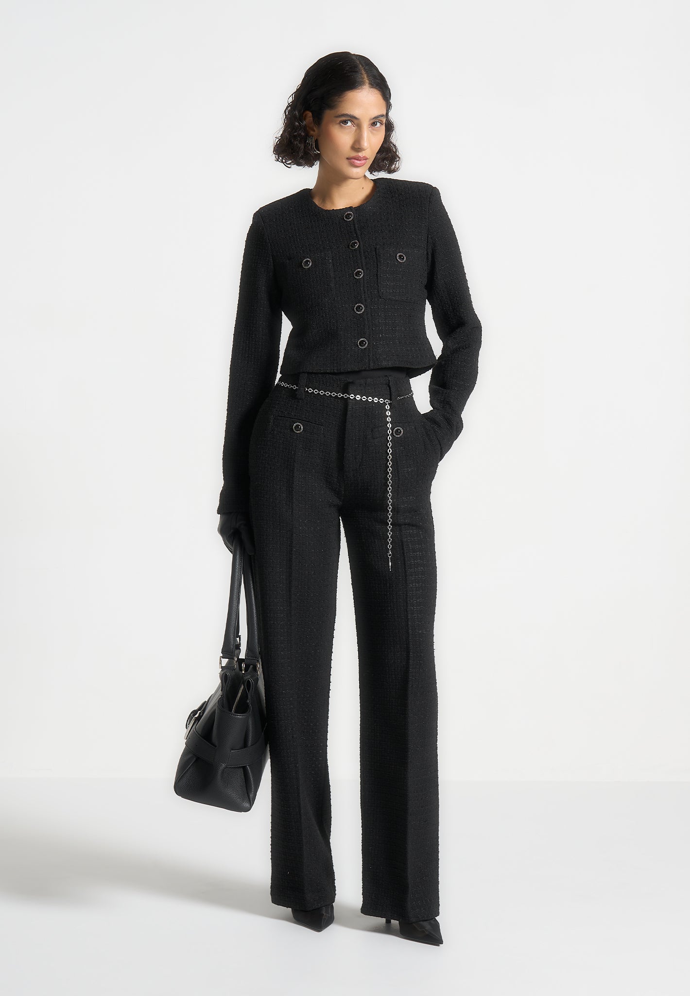 celine-cropped-tweed-jacket-with-pearls-black