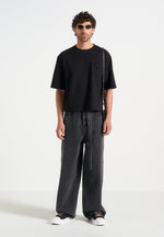 leon-boxy-cropped-t-shirt-black