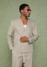 colin-collarless-double-breasted-minimal-blazer-beige