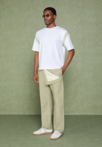 Henri - Foldover Trousers - Sage