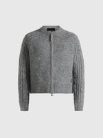 gaby-speckled-cable-knit-zip-cardigan-grey