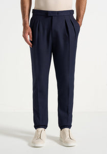 H⁠ubert - Slim Fit Tailored Trousers - Navy