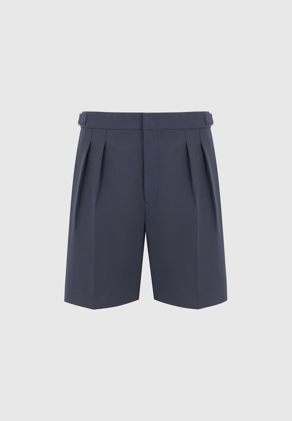 Victorin - Twin Pleat Chino Shorts with Stitch Detail - Navy