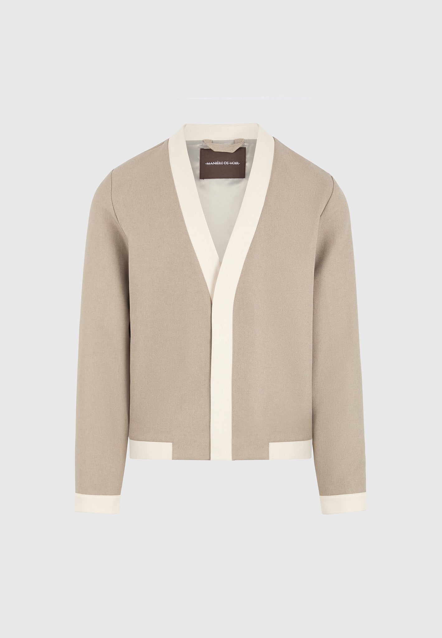 tailored-cardigan-with-contrast-placket-beige