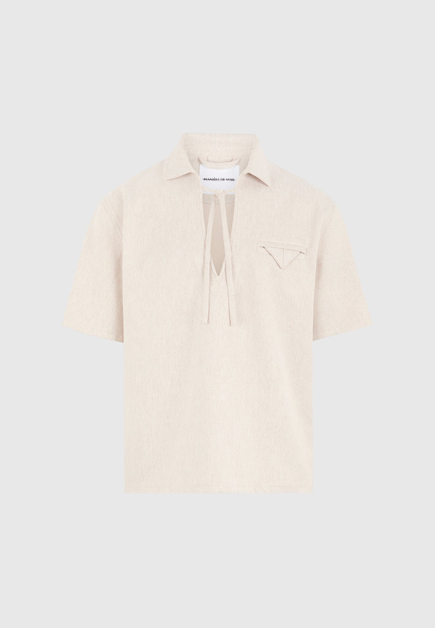 norbert-open-collar-textured-drawstring-shirt-cream