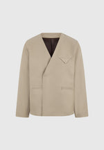 colin-collarless-double-breasted-minimal-blazer-beige