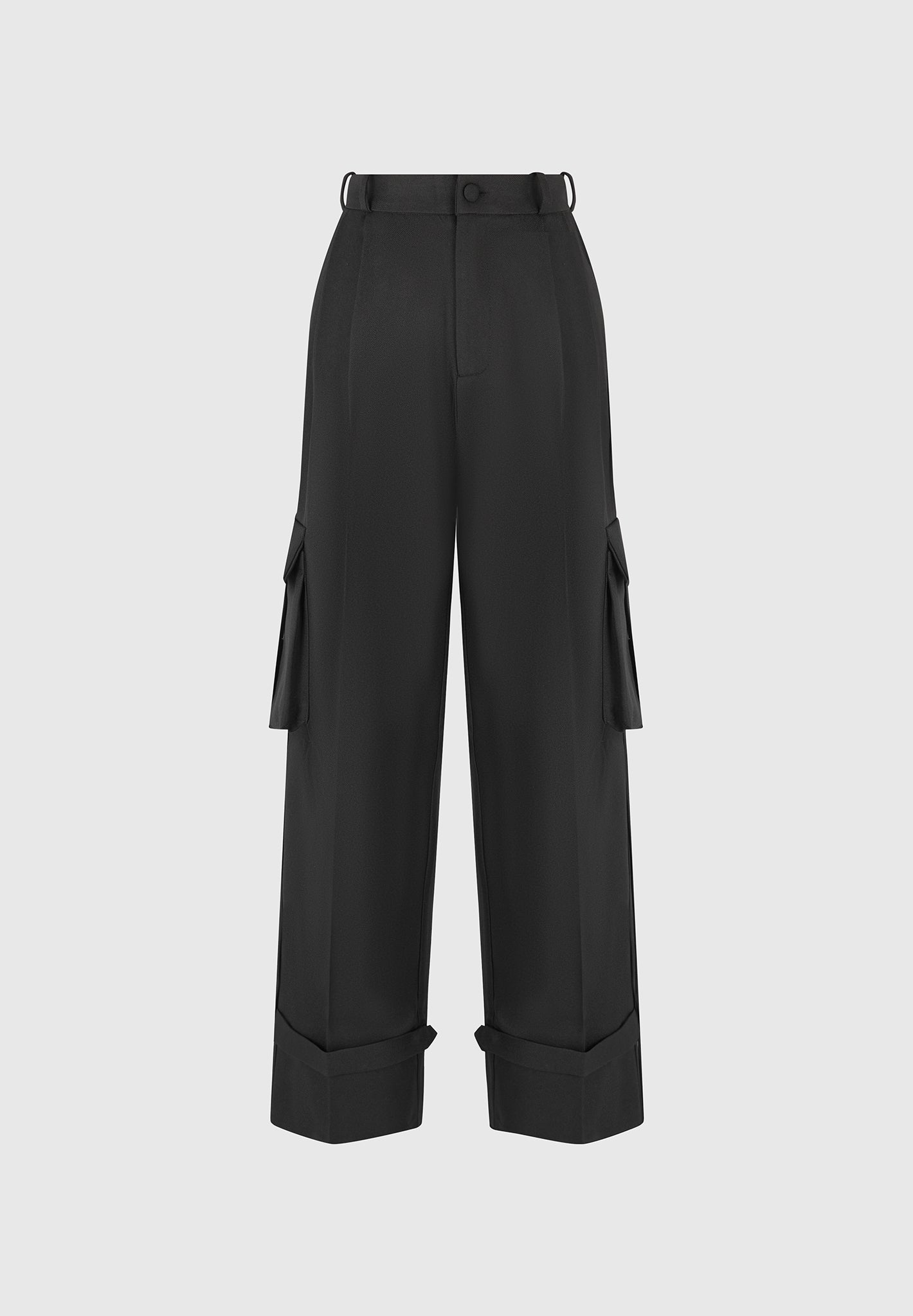 tailored-pleated-cargo-trousers-black
