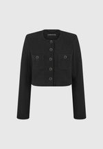 celine-cropped-tweed-jacket-with-pearls-black