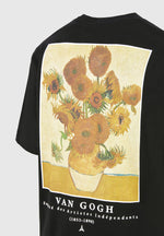 sunflowers-van-gogh-cotton-t-shirt-black
