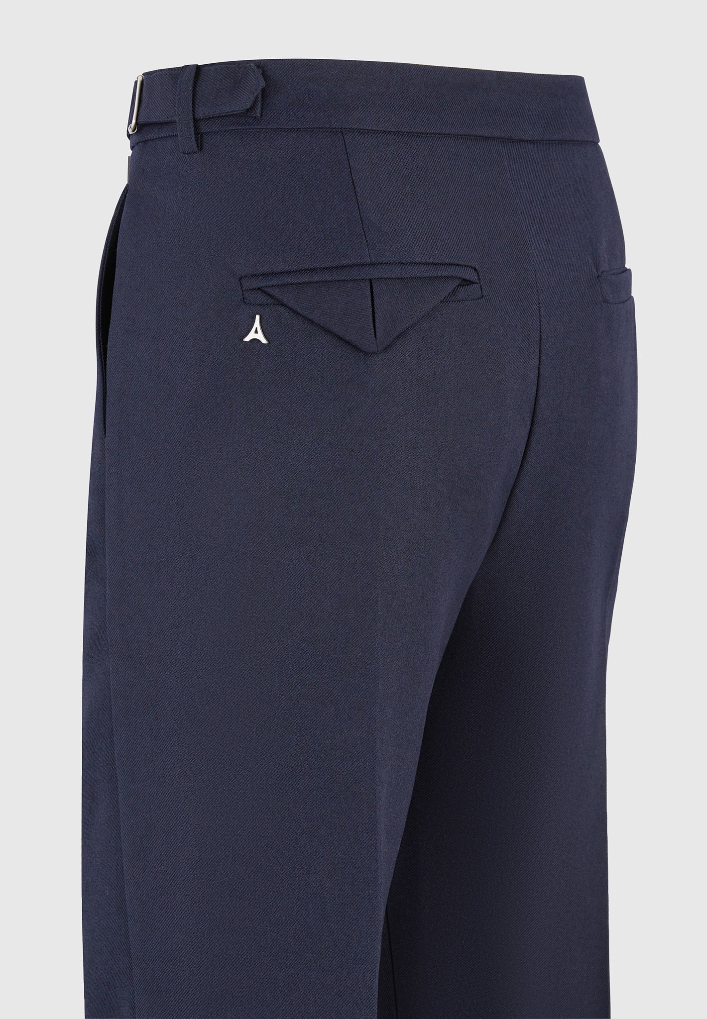 P⁠ierre - Relaxed Fit Pleated Tailored Trousers - Dark Navy
