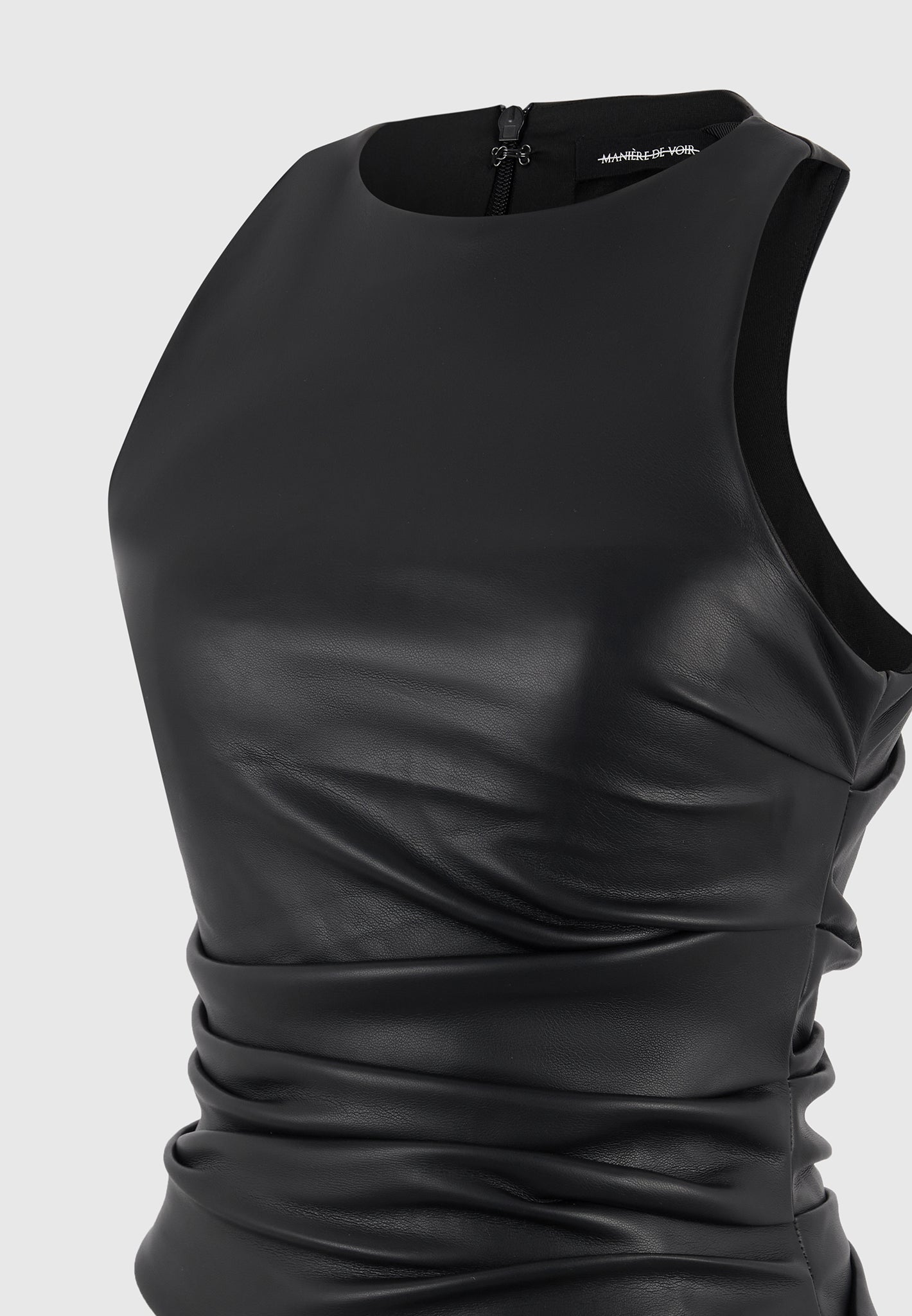 leather-asymmetric-tacked-racer-top-black