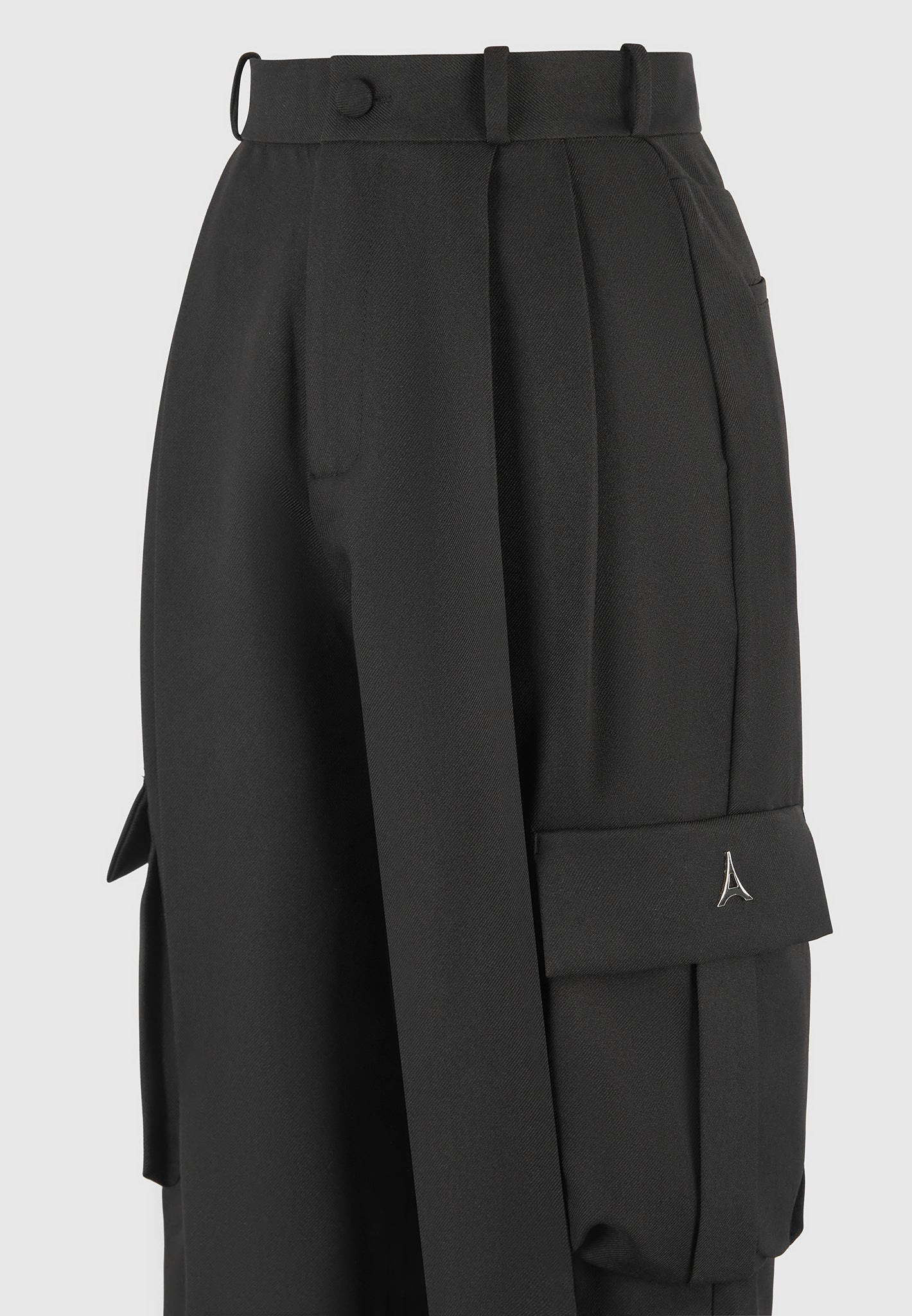 tailored-pleated-cargo-trousers-black