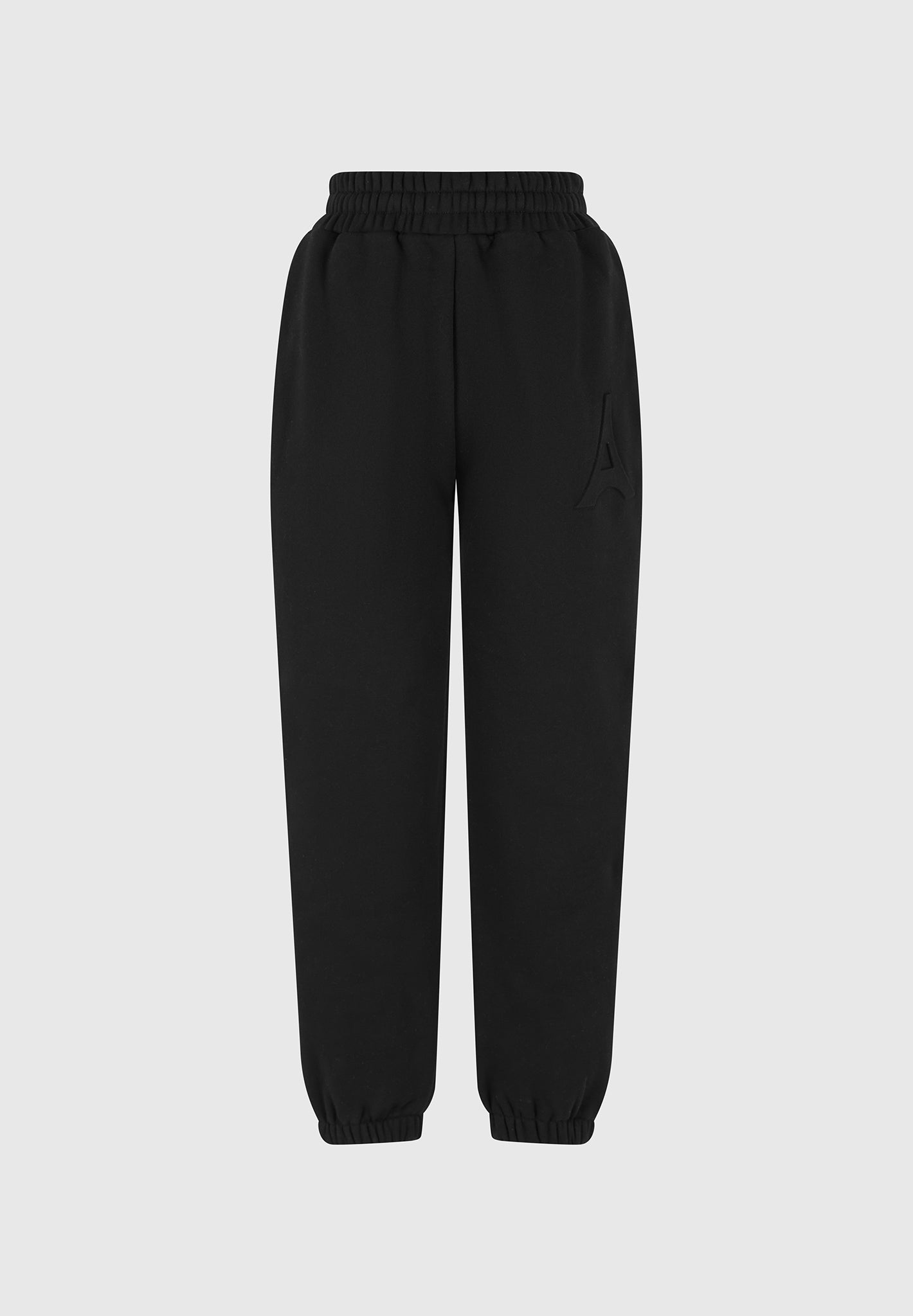 eternelle-eiffel-embossed-joggers-black