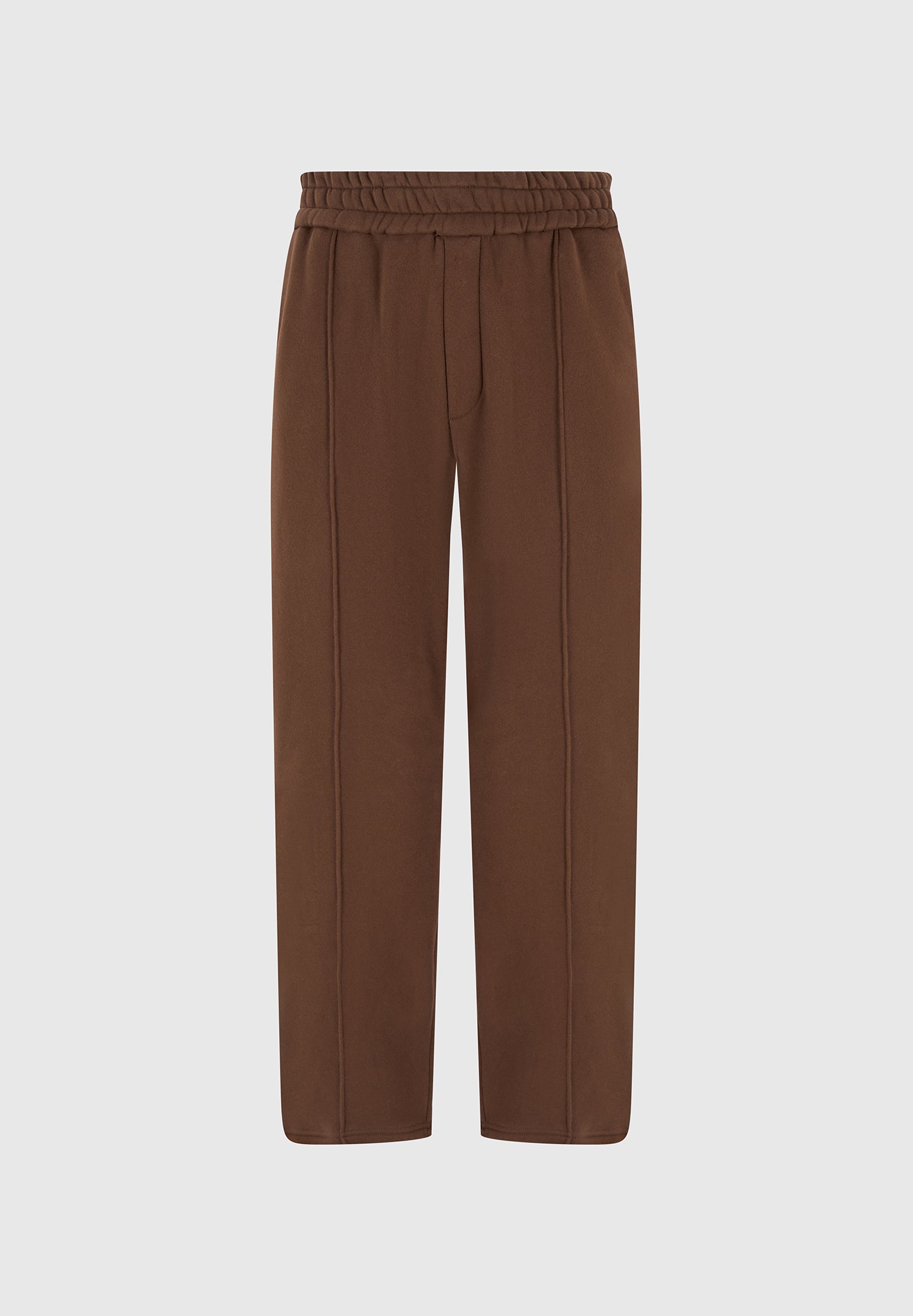 eternel-pintuck-joggers-brown