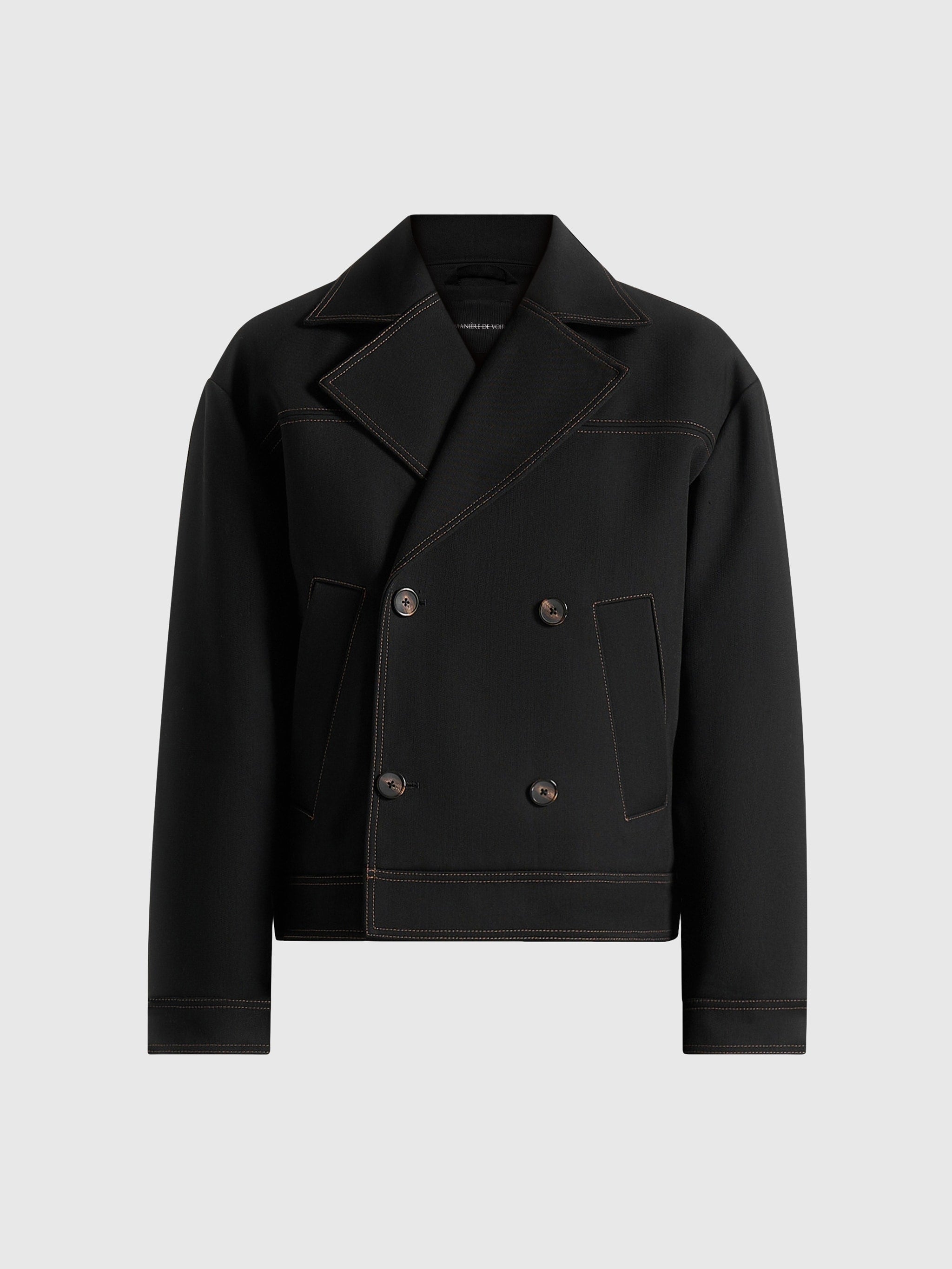 mika-unisex-tailored-double-breasted-jacket-with-contrast-stitch-black