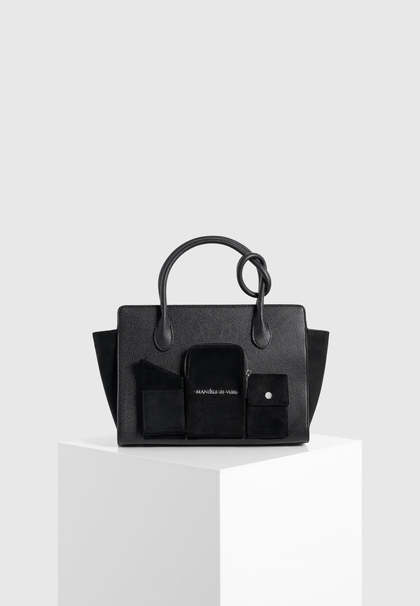 Multi Pocket City Bag - Black
