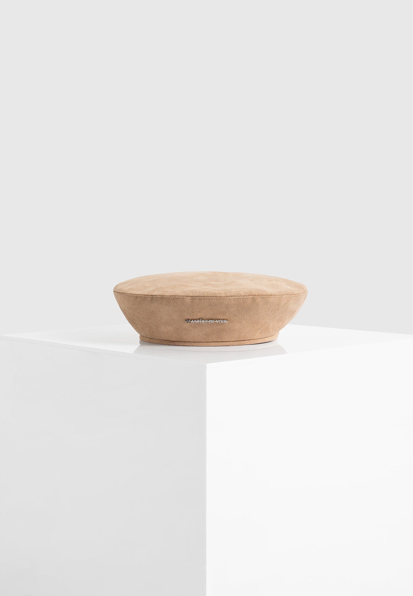 Anya - Suede Beret - Beige 