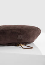 Anya - Suede Beret - Brown