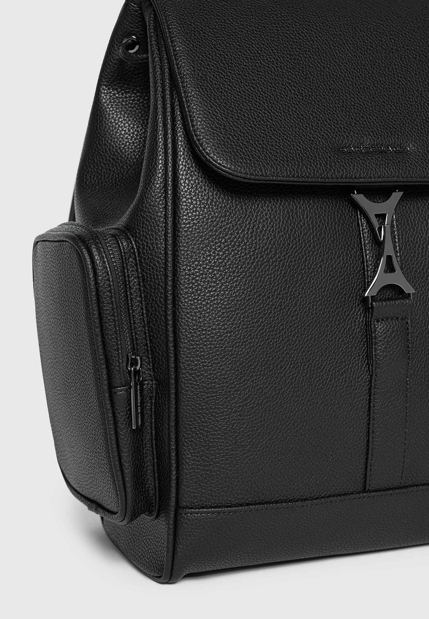 maloe-pebbled-leather-eiffel-clasp-backpack-black
